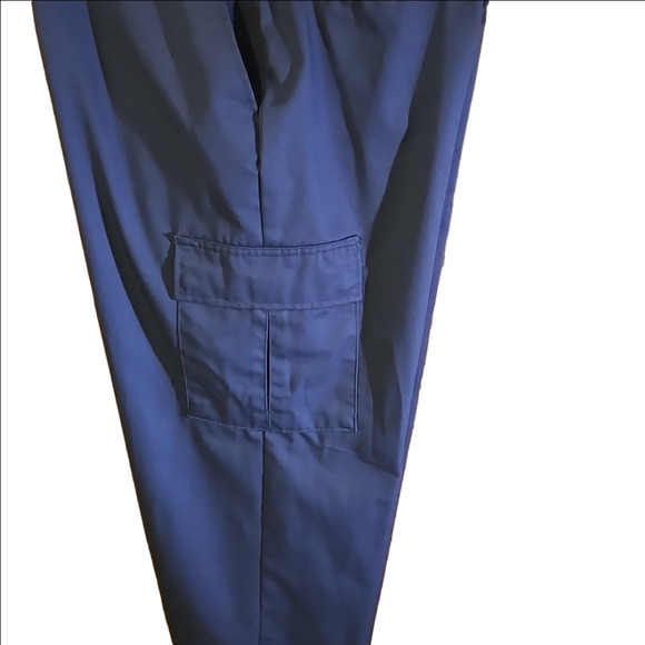 2 pairs Aramark Charcoal Grey Cargo Wearguard Pants Technicians Men size 36Wx29L - Picture 8 of 12